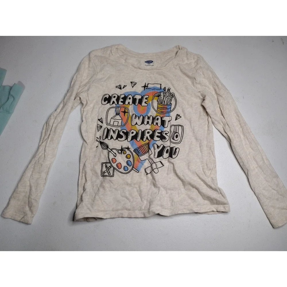 Kids Long‎ Sleeve Tops Bundle 5 Pieces size medium 7/8
